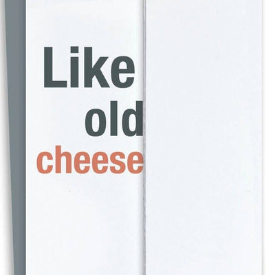 Fold - Out Card - Cheese Funny Birthday - Gift & Gather