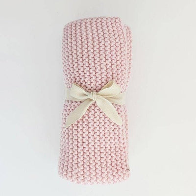 Garter Stitch Knit Blanket - Gift & Gather