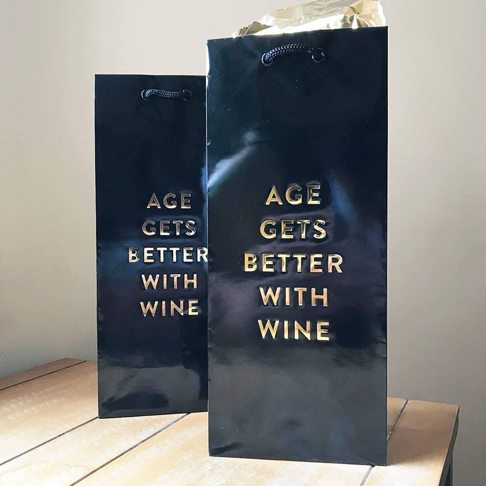 Gift Bag - Age Gets Better With Wine - Gift & Gather