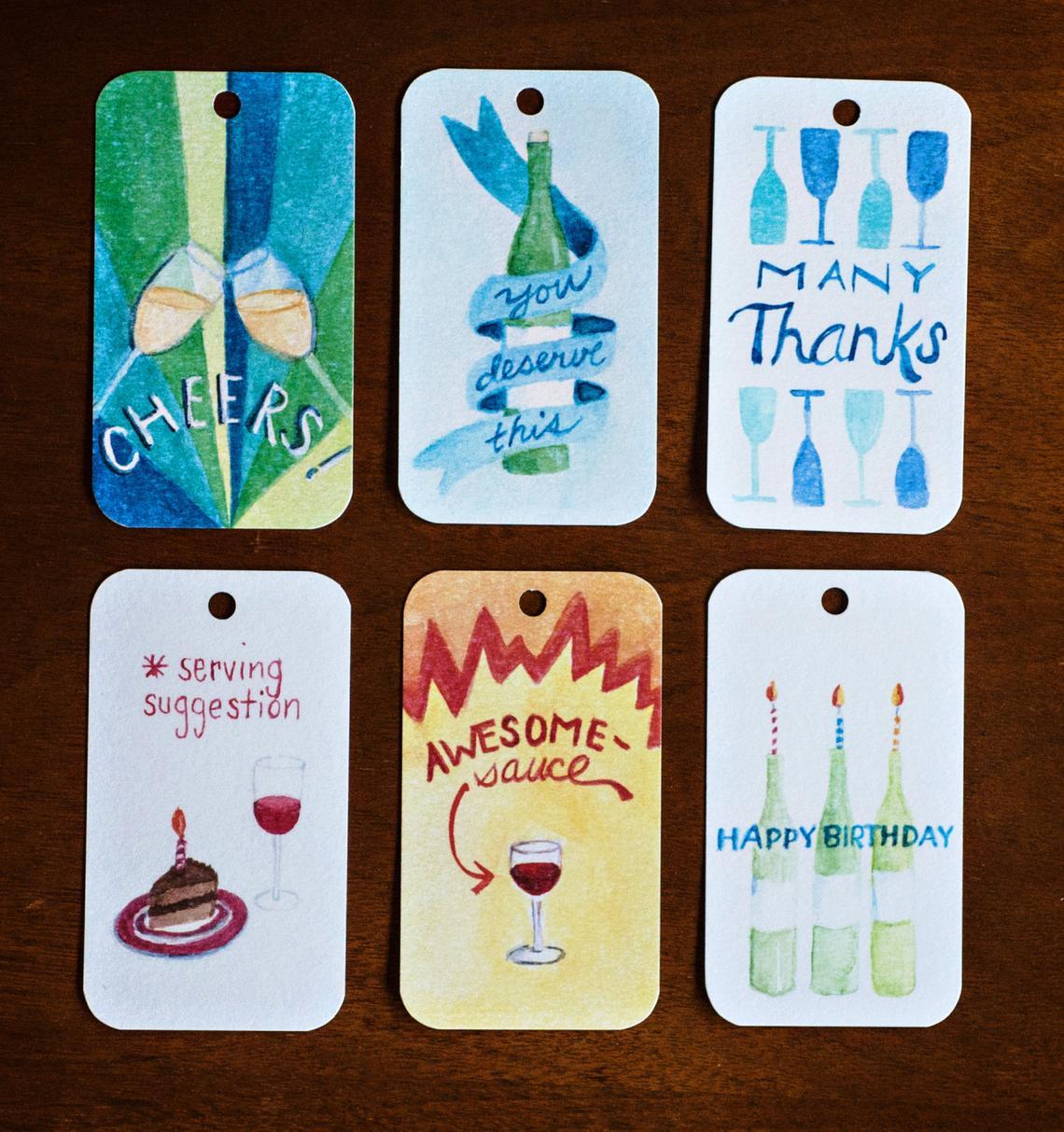 Gift Tag - Wine Bottle (every day) - Gift & Gather
