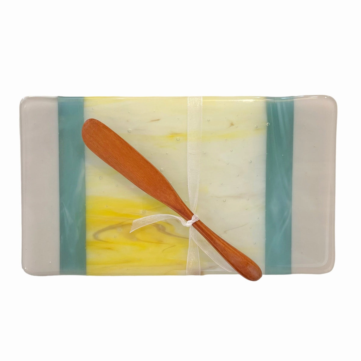 Glass Cheese Tray with Spatula Spreader - Gift & Gather