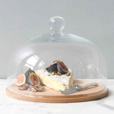 Glass Dome With Wood Base - Medium - Gift & Gather