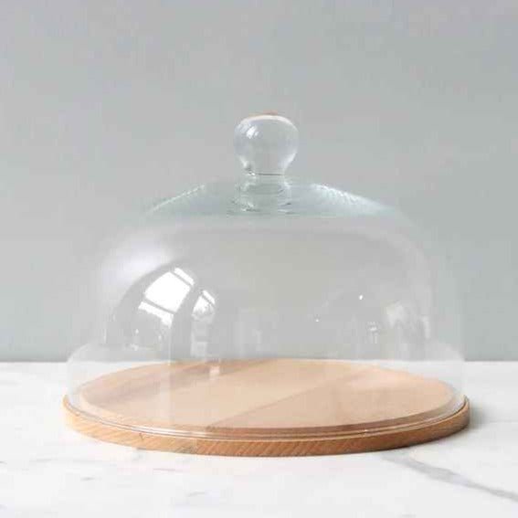 Glass Dome With Wood Base - Medium - Gift & Gather
