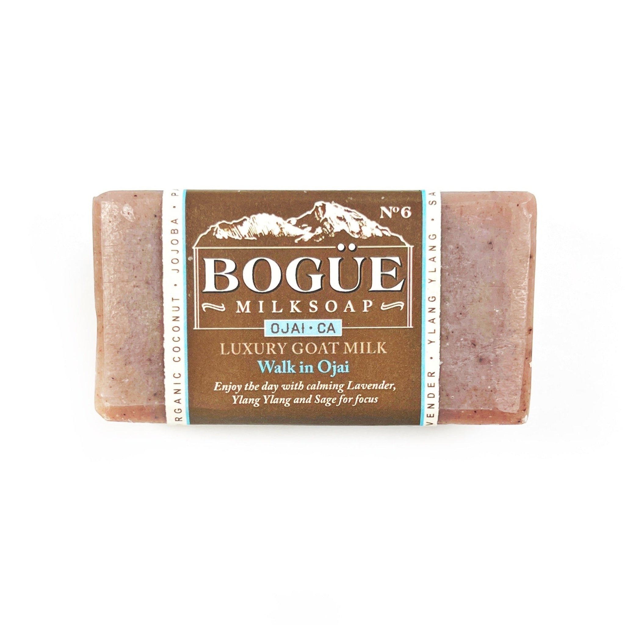 Bogue Milk Soap- LUXURY GOAT MILK- Walk in Ojai Lavender & Sage