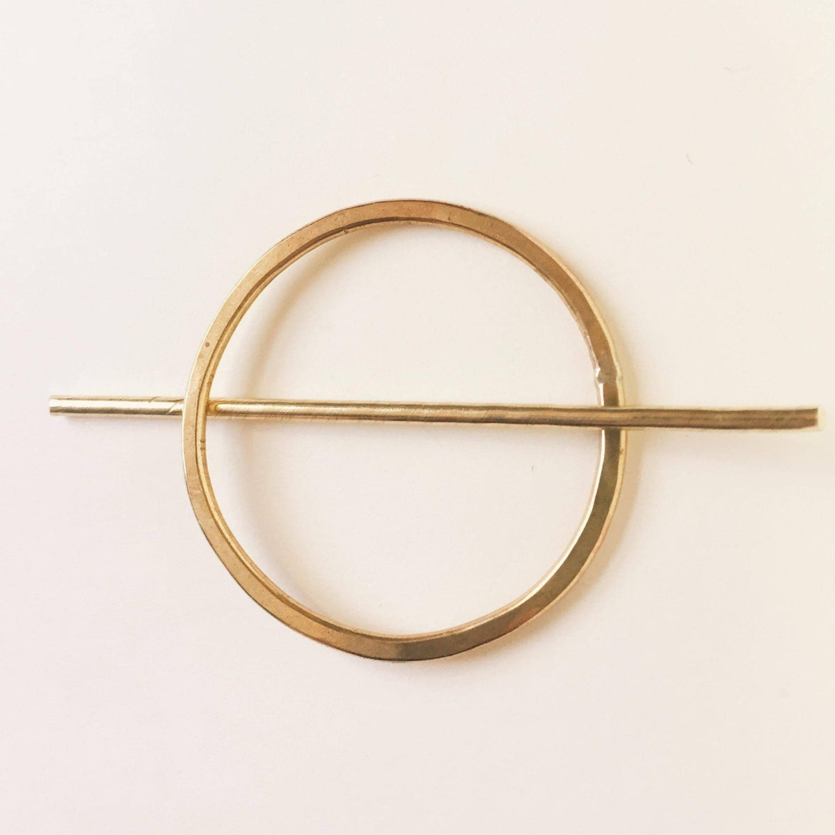 Hair Pin - Brass Circle - Gift & Gather