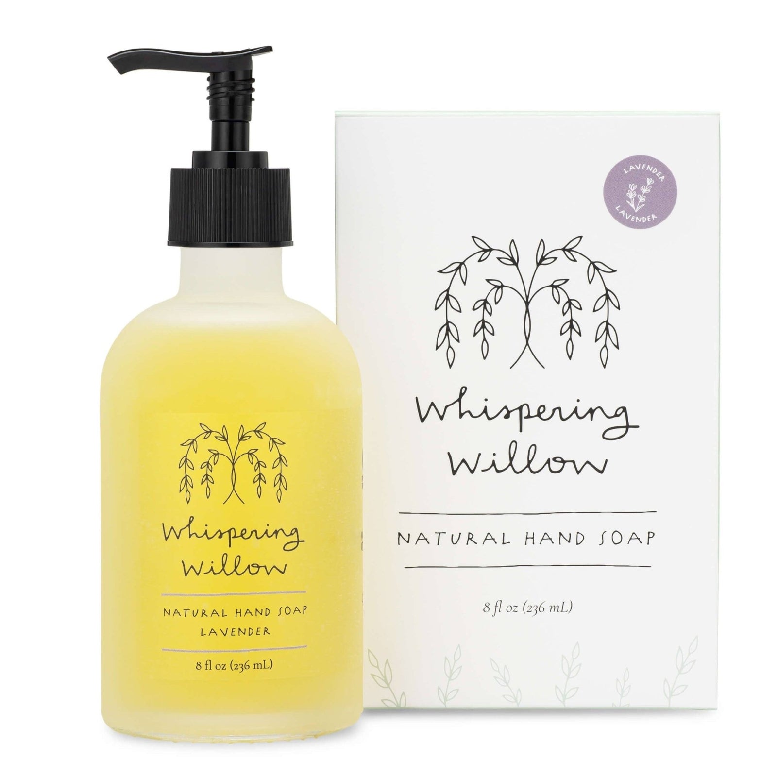 Hand Soap - Lavender - 8oz Glass Bottle - Gift & Gather