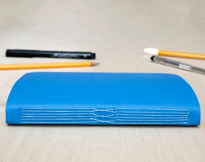 Handmade Notebook - Large Mixed Paper - Blue - Gift & Gather