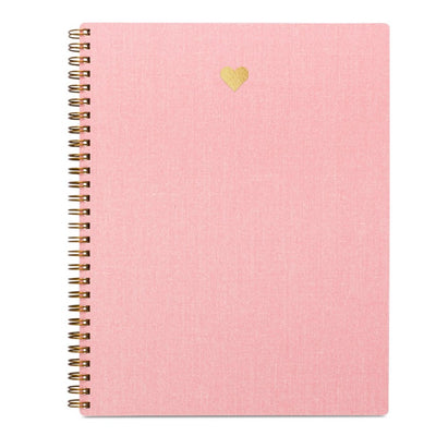 Heart Notebook in Blossom Pink - Gift & Gather