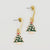 Holiday Earrings - Green Christmas Tree Stud - Gift & Gather