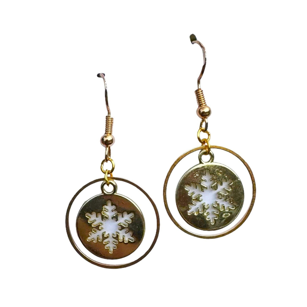 Holiday Earrings - Halo Snowflake - Gift & Gather
