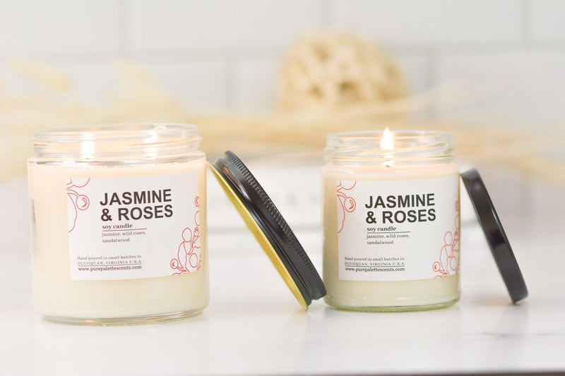 Jasmine & Roses Soy Candle - Gift & Gather