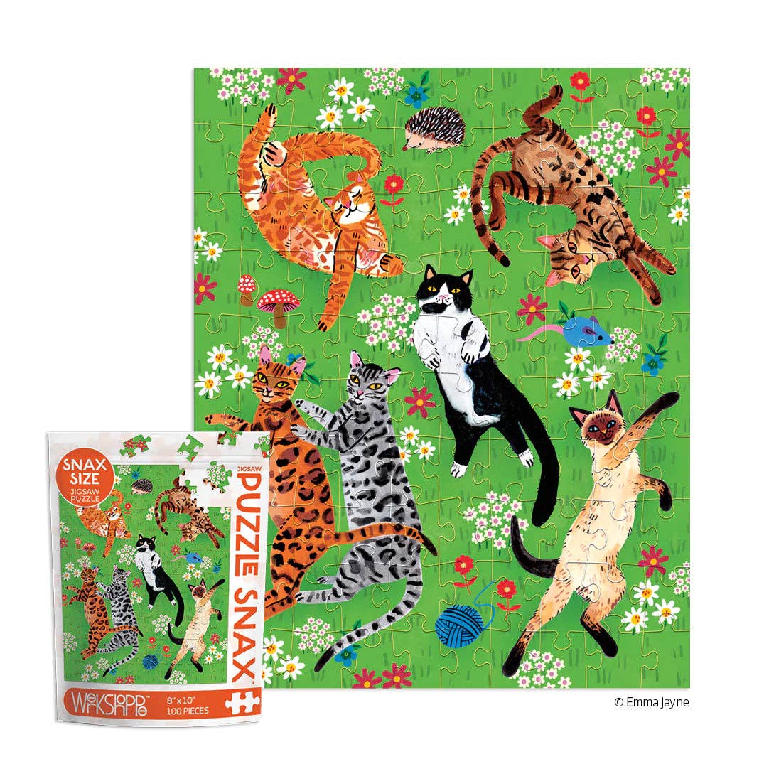 Jigsaw Puzzle - Cat Nap - 100 Piece - Gift & Gather