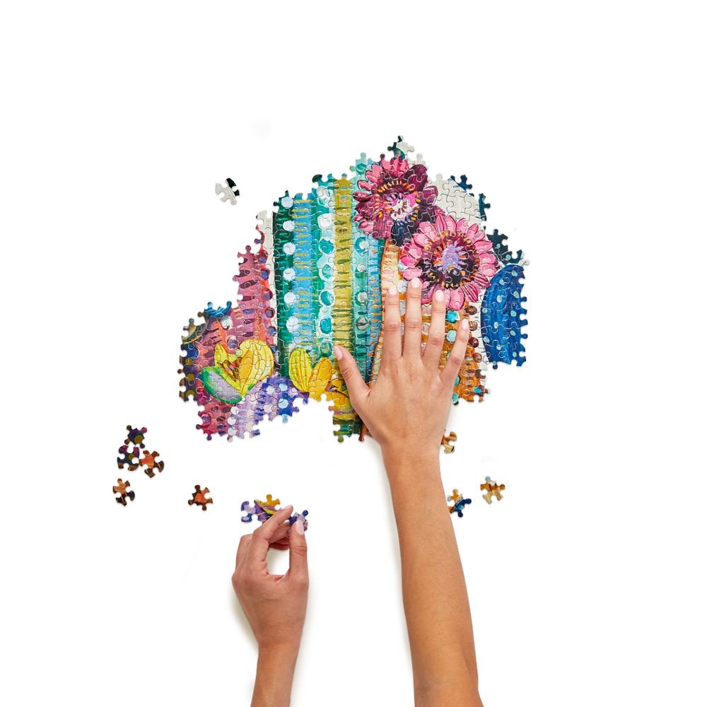 Jigsaw Puzzle - Desert Bloom Cactus Flower - 1000 Piece - Gift & Gather