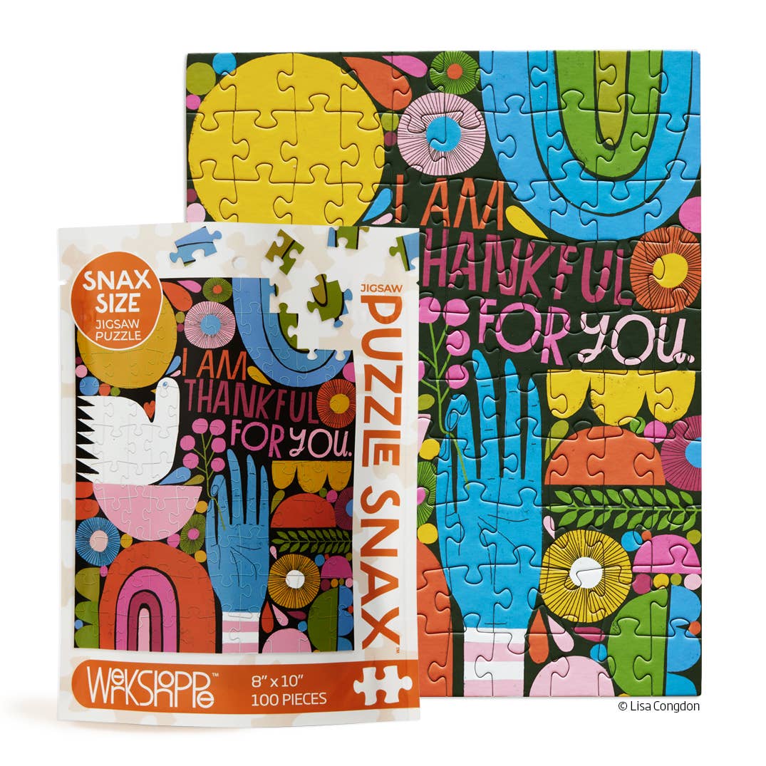 Jigsaw Puzzle - Thankful For You - 100 Piece - Gift & Gather