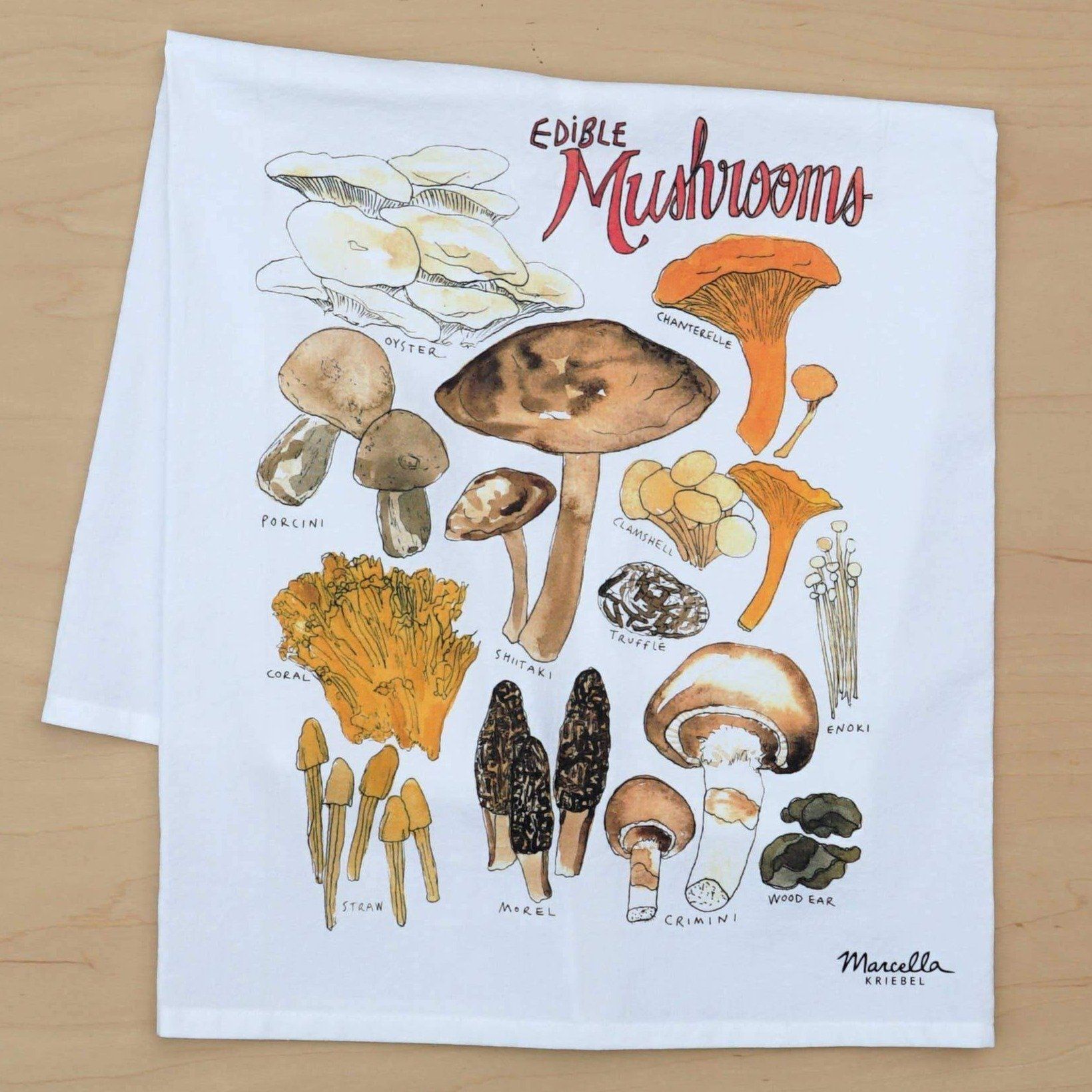 Kitchen Towel - Mushrooms - Gift & Gather