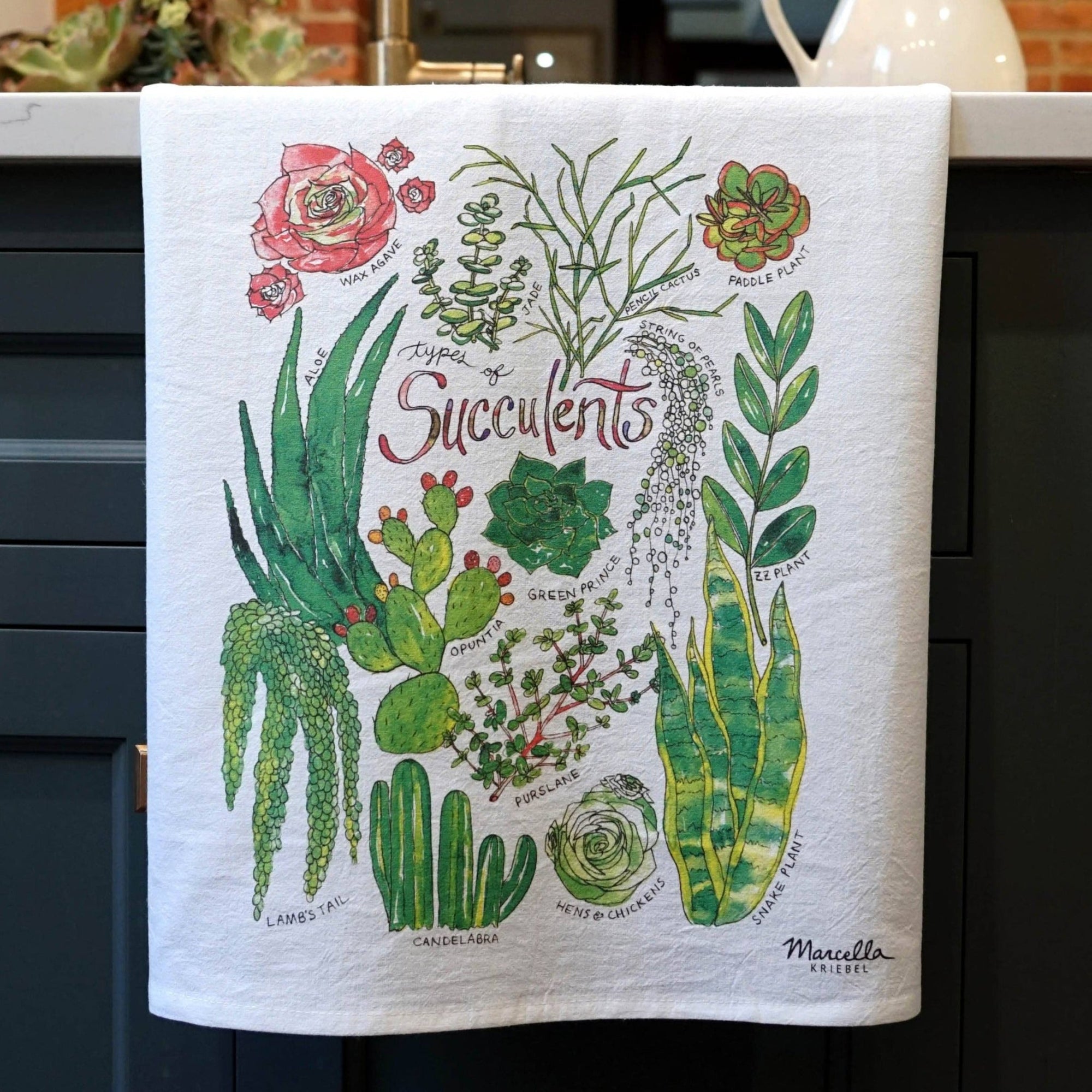 Kitchen Towel - Succulents - Gift & Gather