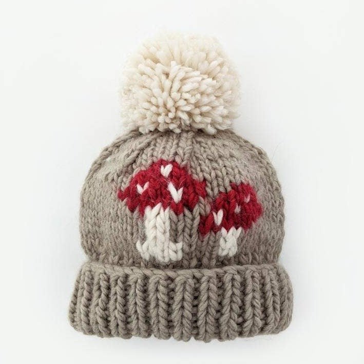 Knit Beanie Hat - Adult - Mushroom - Gift & Gather