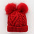 Knit Beanie Hat - Red Fluffer - Gift & Gather