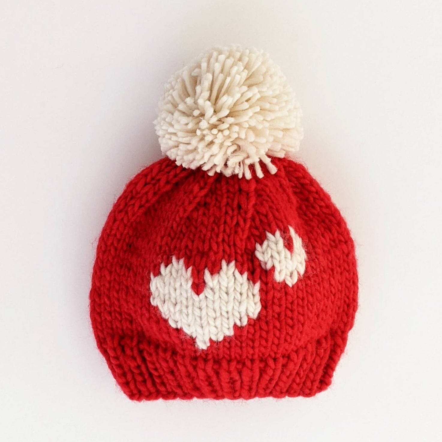 Knit Beanie Hat - Sweetheart Red - Gift & Gather