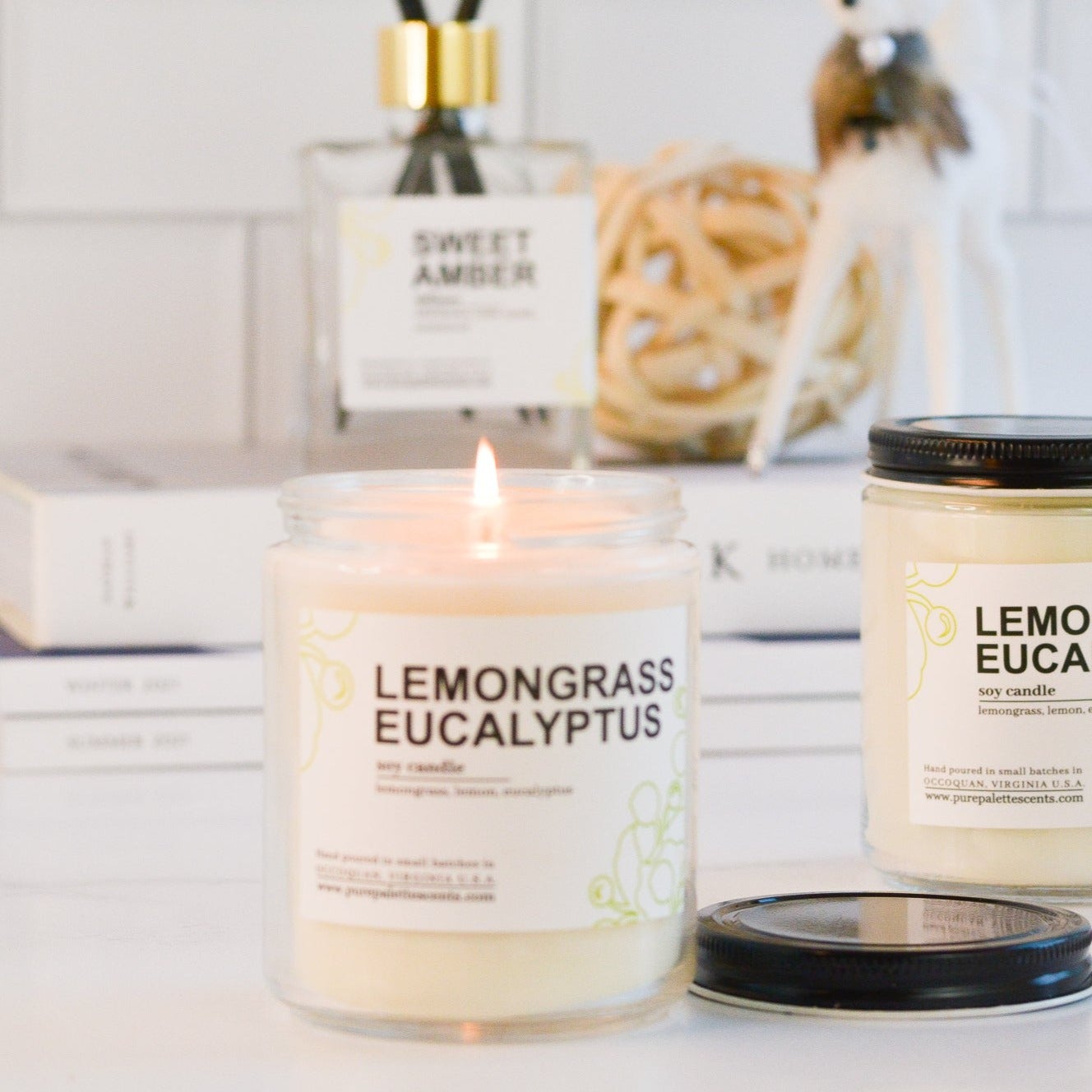 Lemongrass Eucalyptus Soy Candle - Gift & Gather