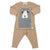Long Sleeve/ Pant Baby Set - Boo Boo Bear - Latte - Gift & Gather
