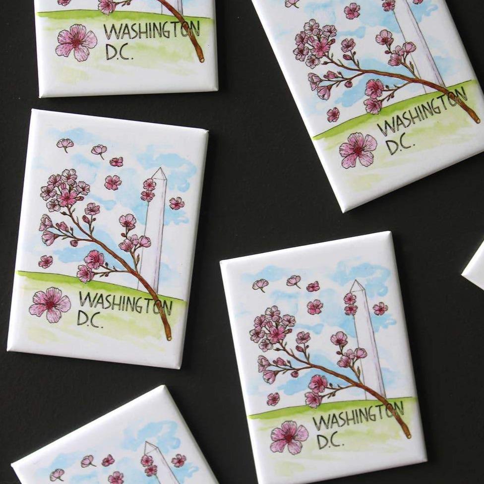 Magnet - Washington, DC Cherry Blossom - Gift & Gather
