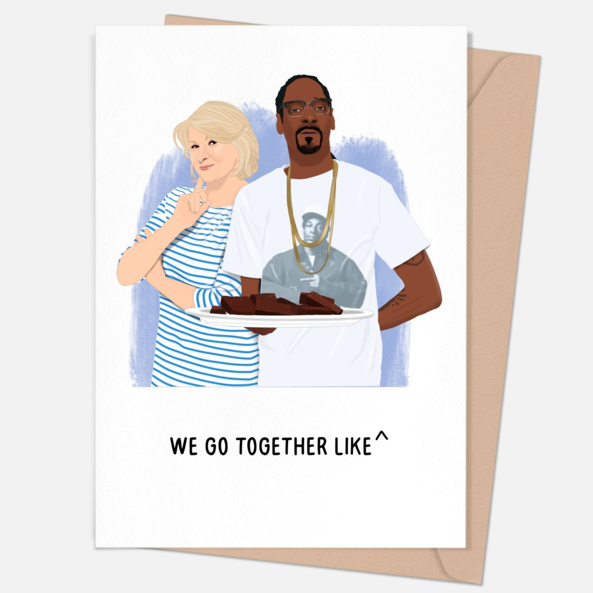 Martha Stewart and Snoop Dogg Friendship Greeting Card - Gift & Gather