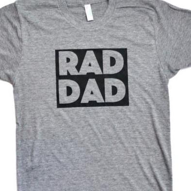 Men's Tee - Rad Dad - Athletic Grey/Matte Black Block - Gift & Gather