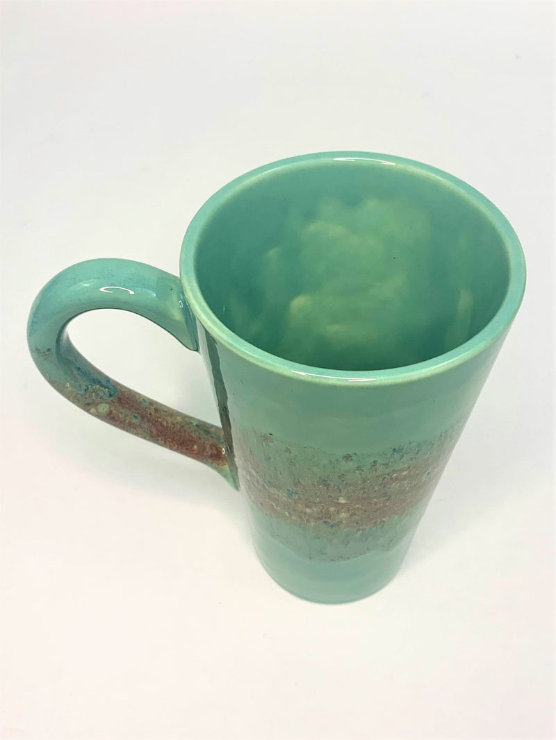 Mug - Cone - Tall - 18 oz - Patina & Speckled Forest Consignment Jimmy Potters 