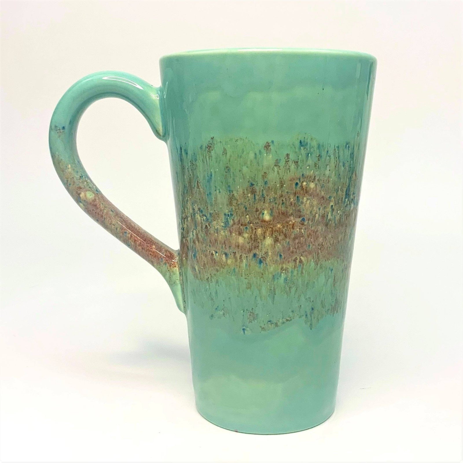 Mug - Cone - Tall - 18 oz - Patina & Speckled Forest Consignment Jimmy Potters 
