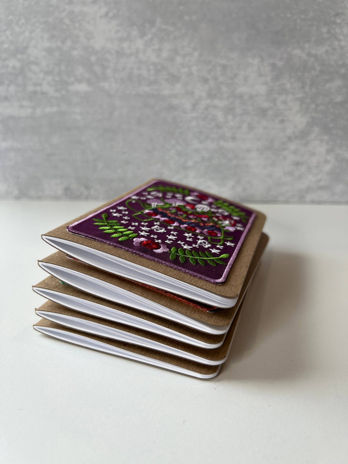 Mythic Moth Embroidered Pocket notebook - Gift & Gather