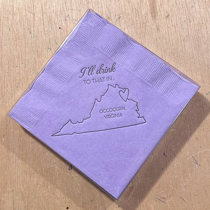 Napkins - Drink To That In... Occoquan, VA - Gift & Gather