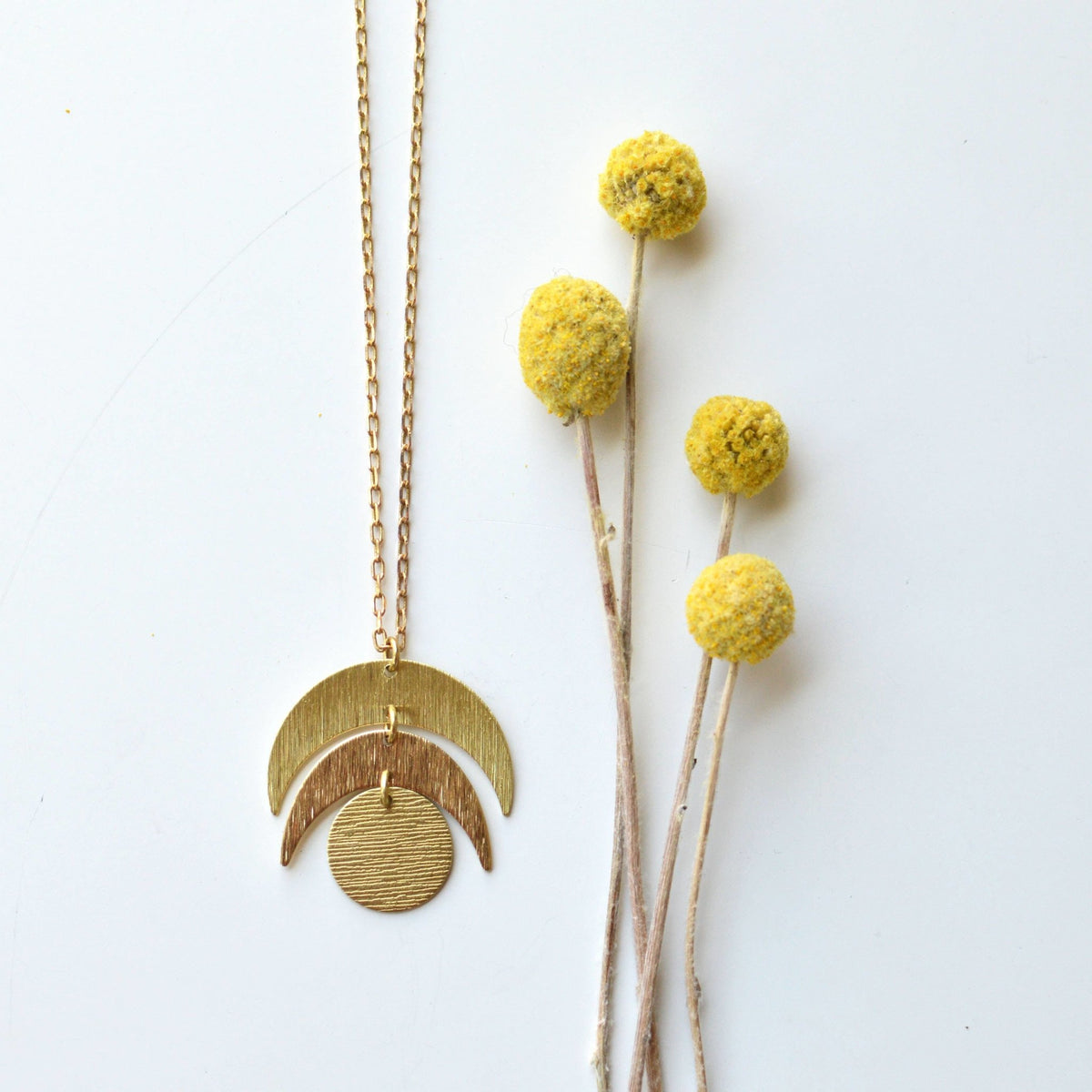 Necklace - Crested Moon - Gift & Gather