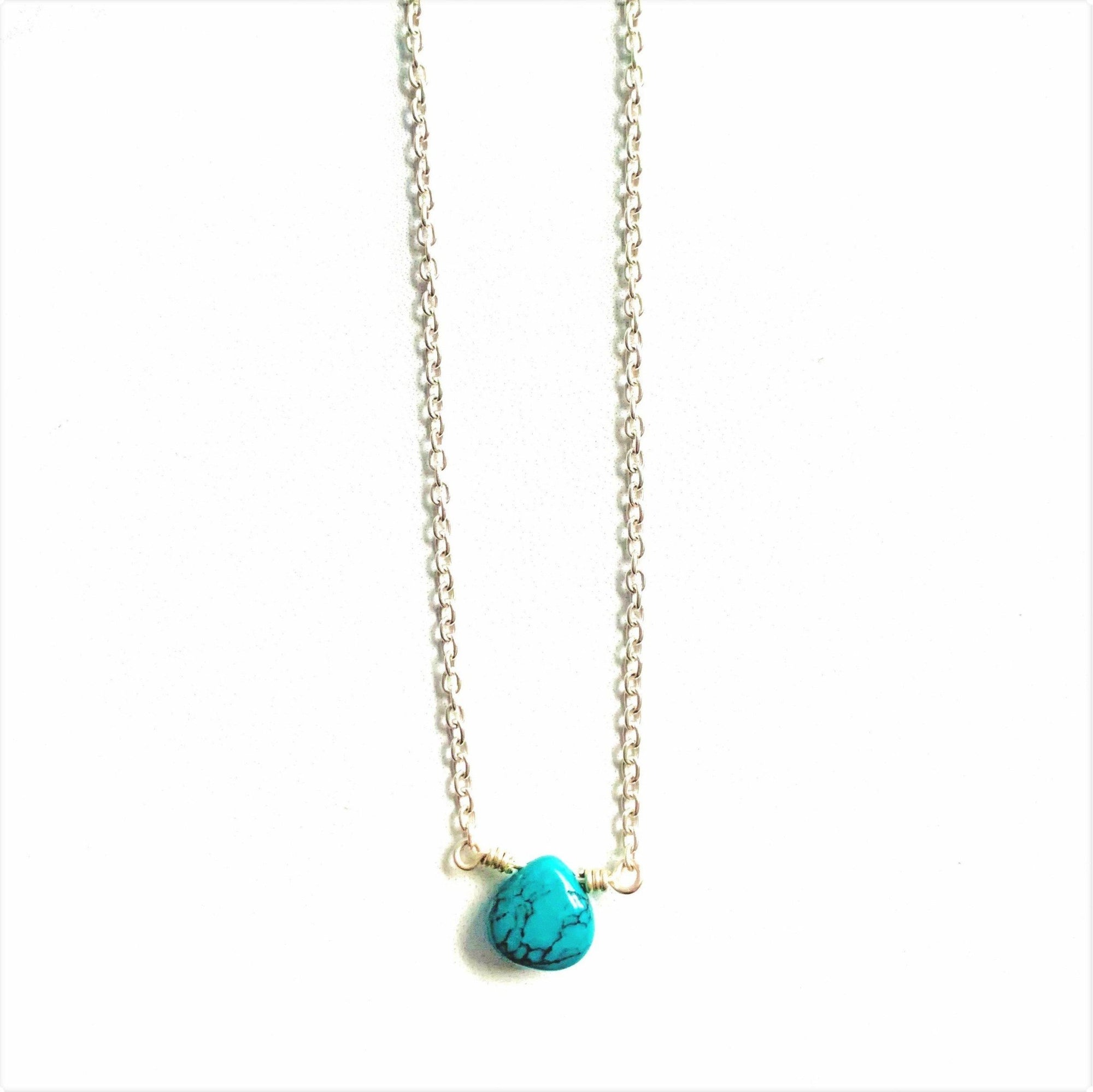 Necklace - Crystal Aura -Turquoise - Gift & Gather