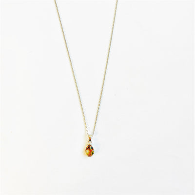 Necklace - Dainty With Teardrop Crystal - Gift & Gather