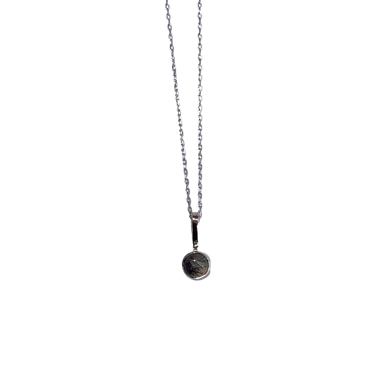 Necklace - Round With Stone - Gift & Gather