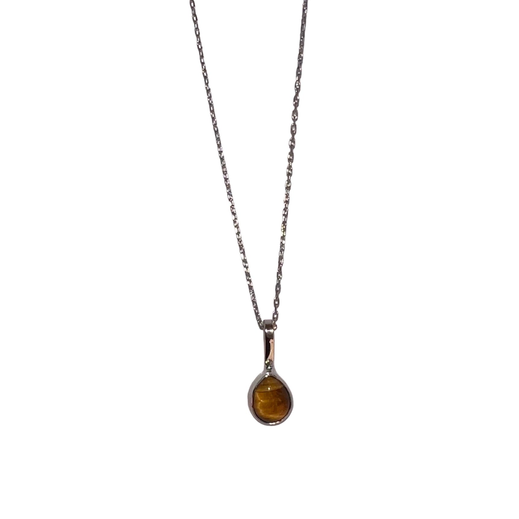 Necklace - Teardrop With Stone - Gift & Gather