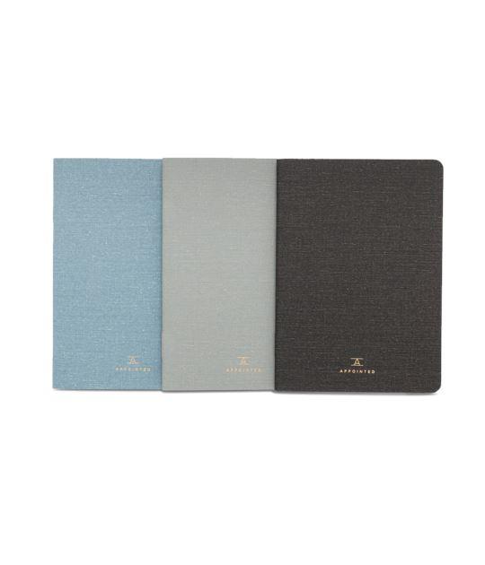 Notebook - Set of 3 - Grid - Gift & Gather