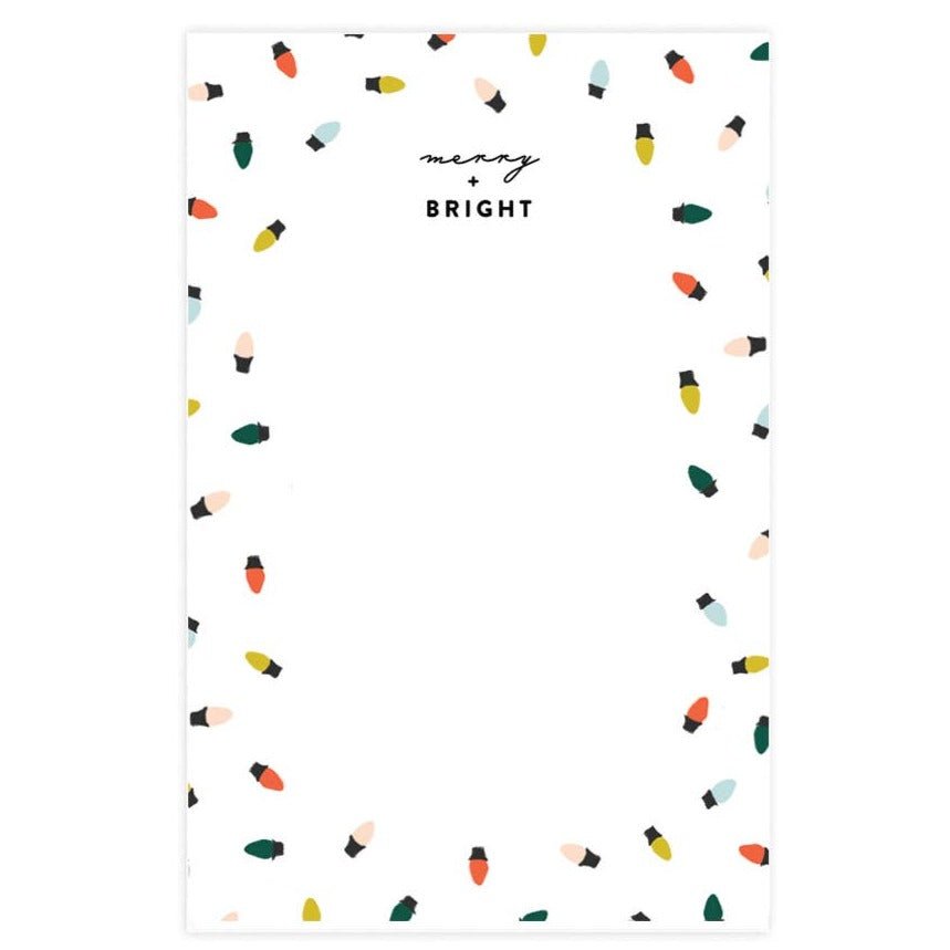 Notepad - Merry & Bright Lights - Gift & Gather