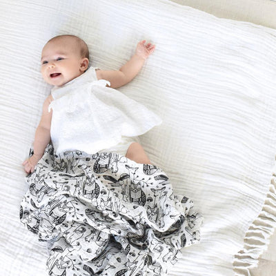 Organic Muslin Swaddle - Forest - Gift & Gather