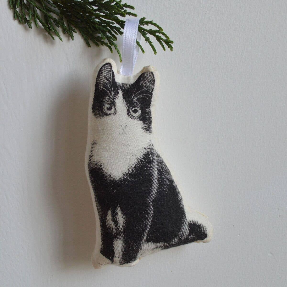 Ornament - Black And White Kitten - Gift & Gather
