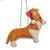 Ornament - Corgi Santa Hat - Gift & Gather