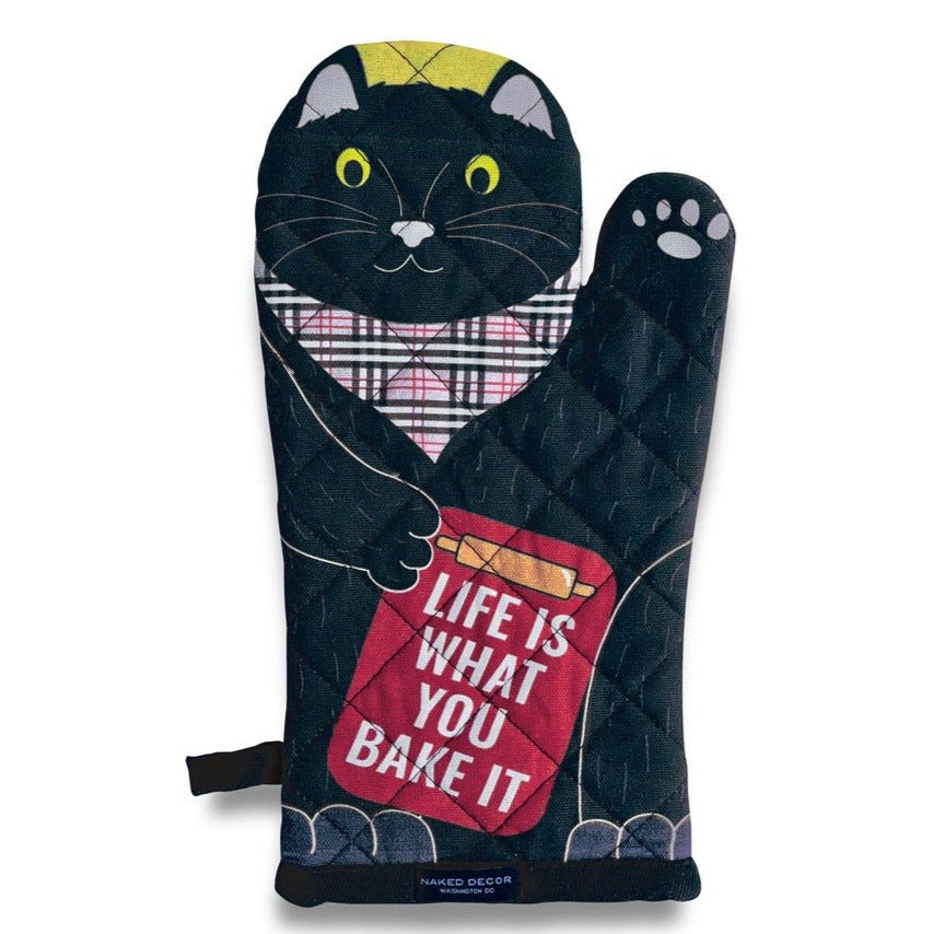 Oven Mitt - Black Cat - Gift & Gather