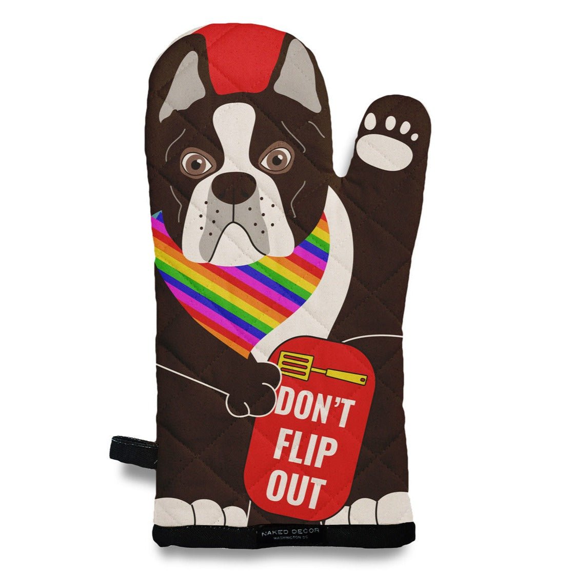 Oven Mitt - Boston Terrier Flip Out - Gift & Gather