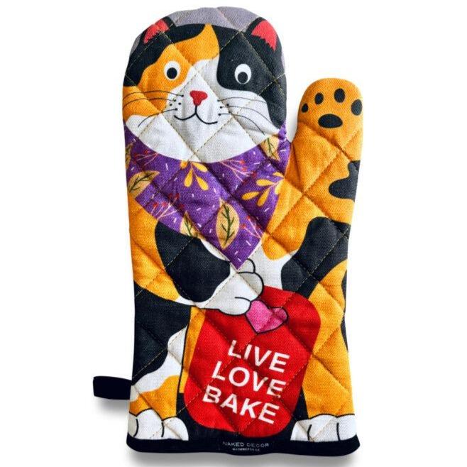 Oven Mitt - Calico Cat - Gift & Gather