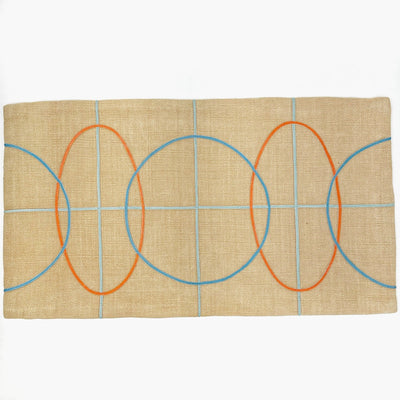 Pillow Cover 21x12 - Tan - Mid Century Geometric Ovals/Circles - Gift & Gather