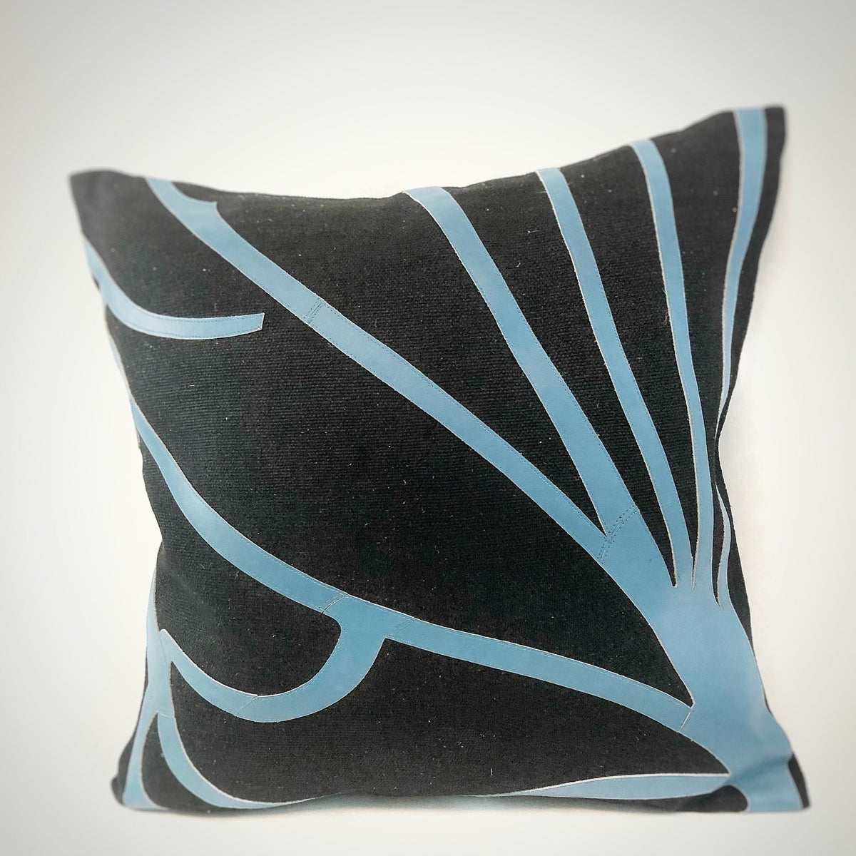 Pillow Cover Square - Black - Mid Century River Walk - Gift & Gather