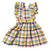 Pinafore Dress in Rainbow Plaid Pattern - Gift & Gather