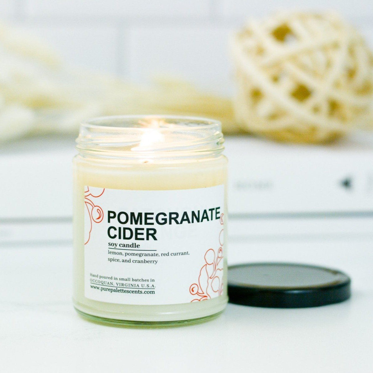 Pomegranate Cider Soy Candle - Gift & Gather