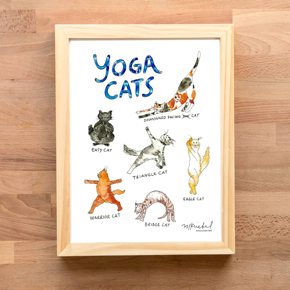 Print - Yoga Cats - Gift & Gather